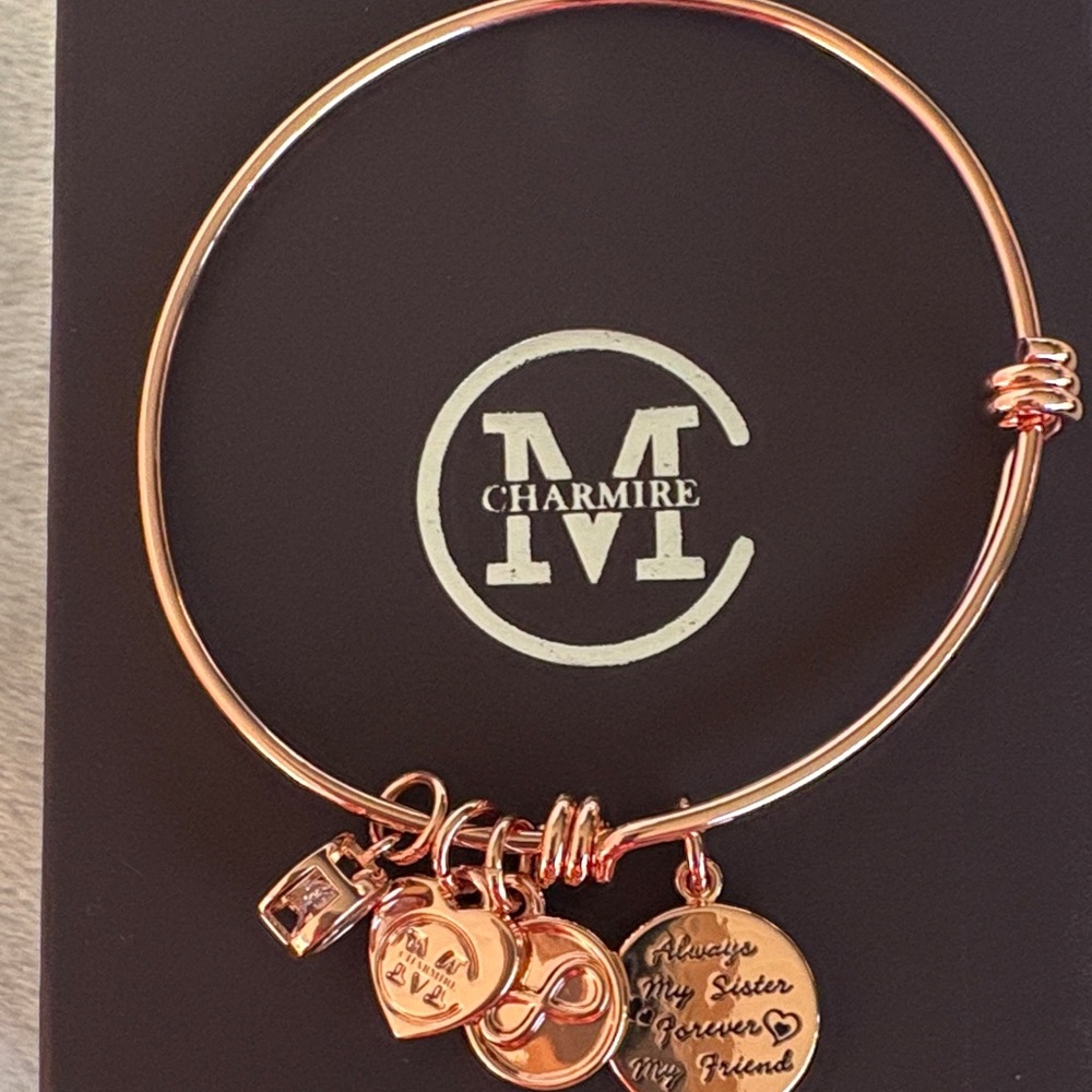 Rose Gold Bracelet with Pendants